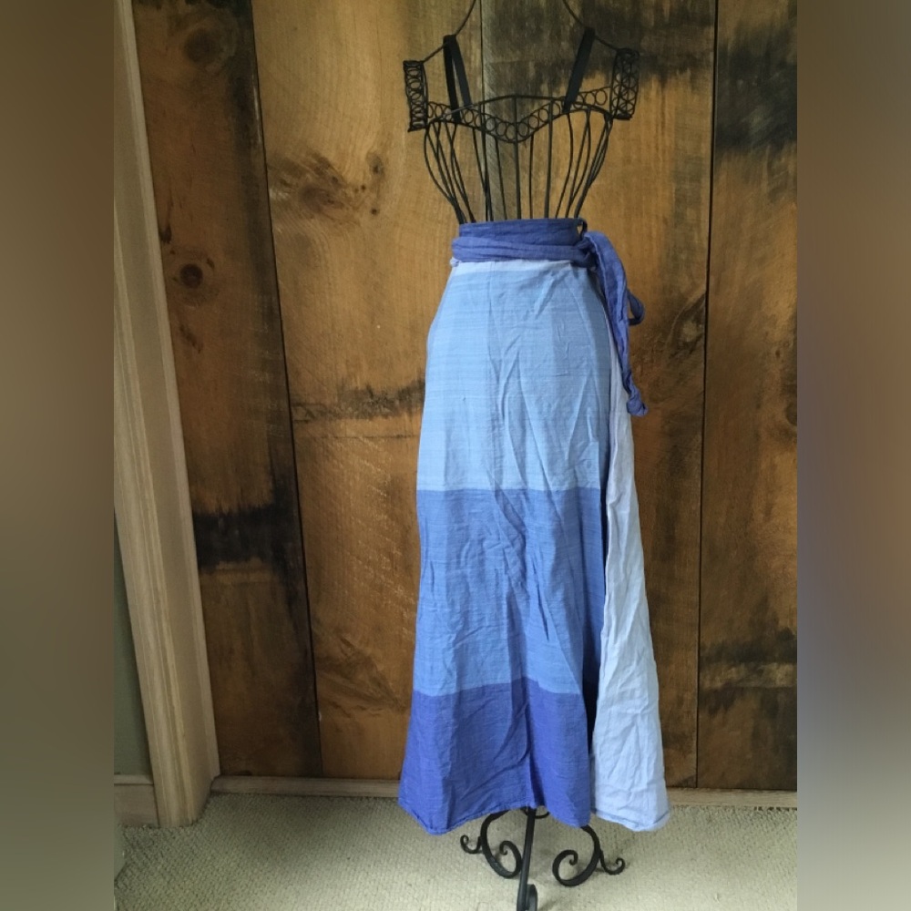 NWOT Denim Patchwork Skirt